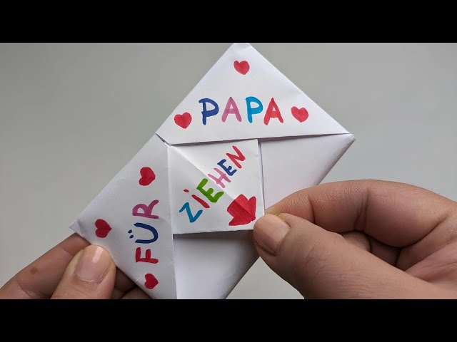 DIY - Überraschungskarte für PAPA basteln