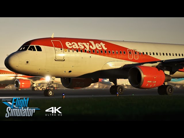 The Ultimate Flight Sim Experience | easyJet A320 | Belfast ✈ London Gatwick | 4K UHD