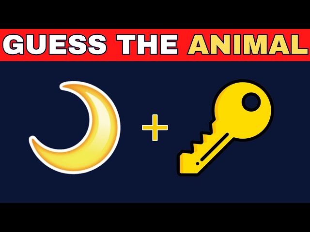 Guess 30 Animals by Emoji In 7 Seconds | Animal Quiz