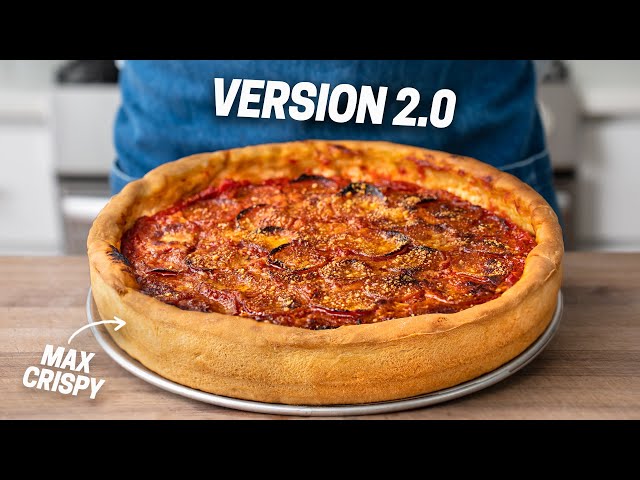 CHICAGO DEEP DISH PIZZA (New and Improved Recipe)