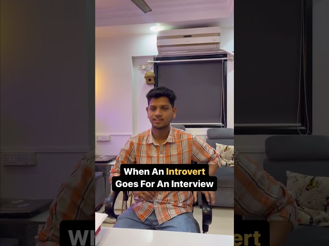 Are you introvert? #chakliart #officereels #marketingagency #interview #shorts