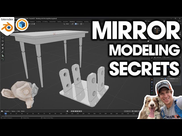Modeling with the MIRROR MODIFIER in Blender - You NEED to Do This!