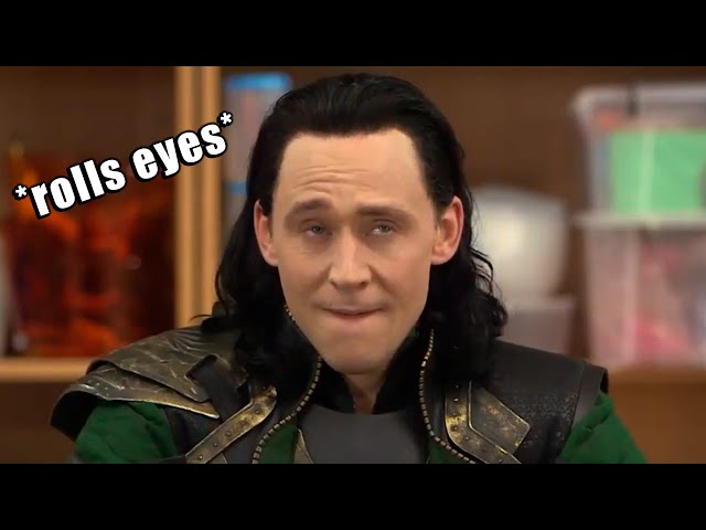 tom hiddleston being loki in real life for 15 minutes straight