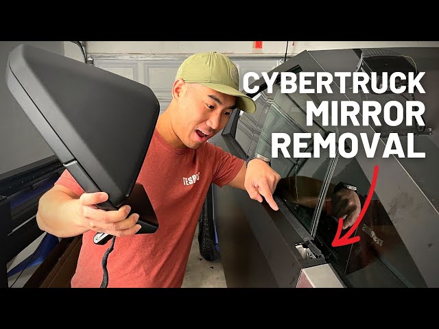 How To Remove Cybertruck Side Mirror - Foundation Series - DIY Easy Removal - TESBROS