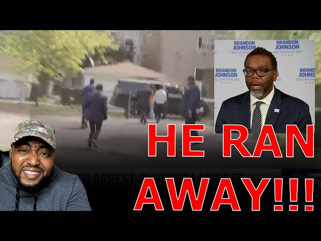 Woke Chicago Mayor Brandon Johnson RUNS AWAY From Media After CONFRONTED On Police Officer Murder!