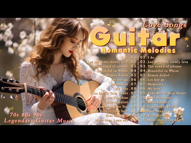 🌼Best Romantic Guitar Music Instrumental🏵️Romantic Guitar for Your Soul 🌻Playlist Guitar Love Songs