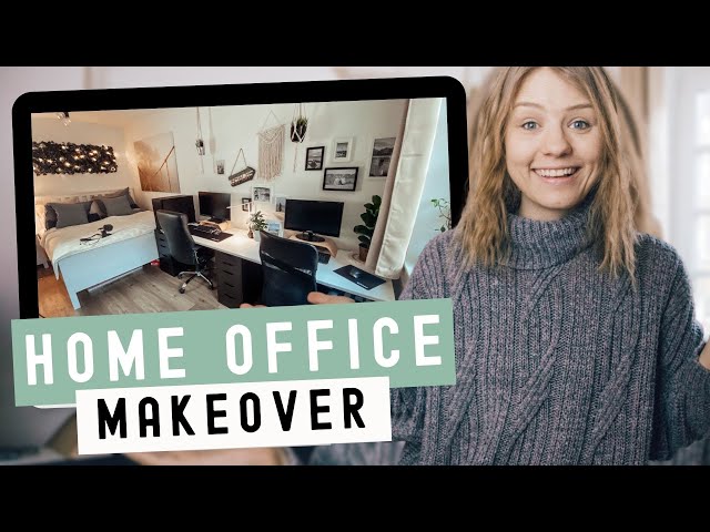 Büro MAKEOVER: Home Office einrichten l Lockdown Vlog [deutsch]