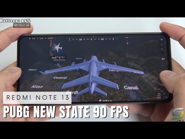 Redmi Note 13 test game PUBG New State 90 FPS | Snapdragon 685