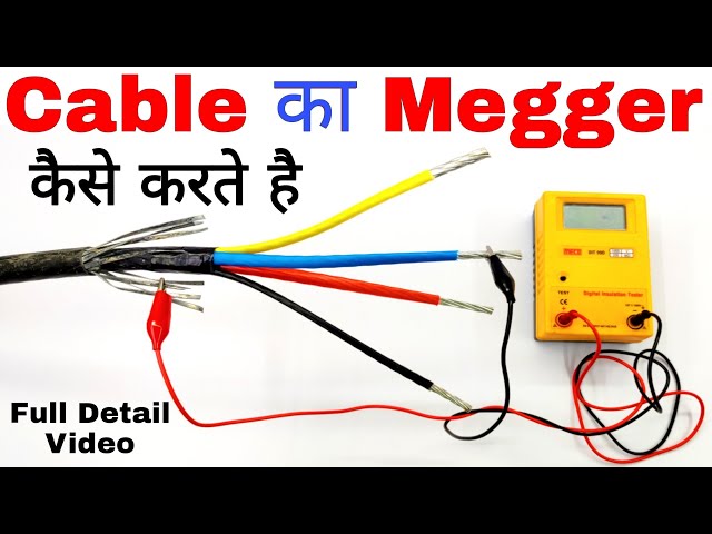 What is Megger and How to Check Electrical Cable by using Megger | Insulation Resistance Tests