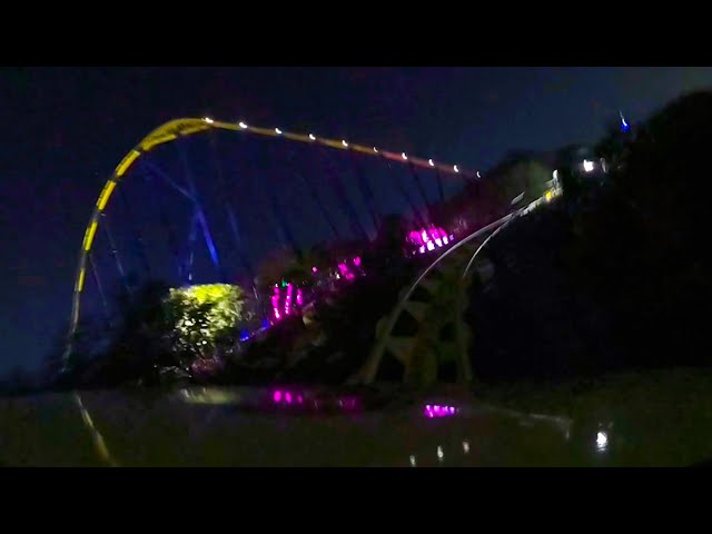 Let’s Ride Great White & Steel Eel at NIGHT! SeaWorld Texas Roller Coaster POV!