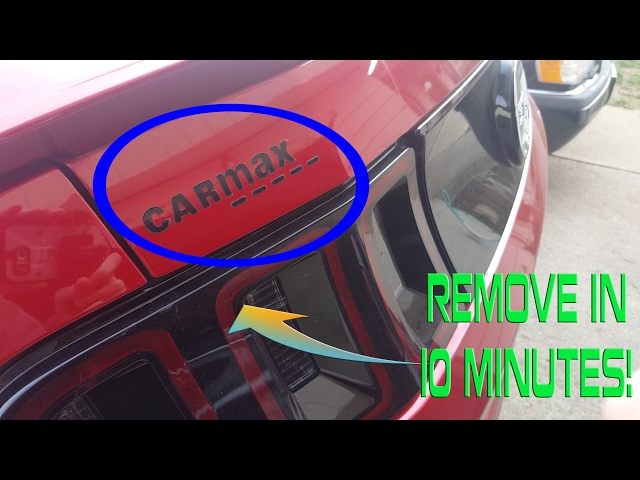 How To Remove Sticker/Decals (CARMAX Sticker) in Minutes!