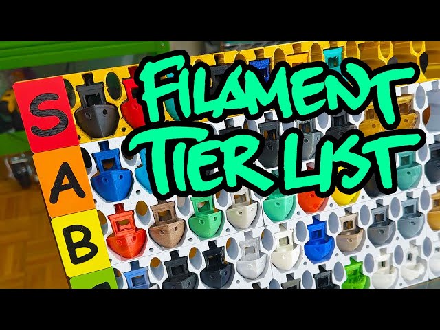 The 3D Filament Tier List! Which Should YOU Use?