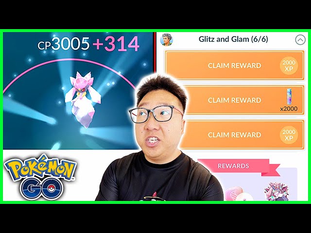 Diancie Special Research with Maxed Out Level 50 Diancie in Pokemon GO