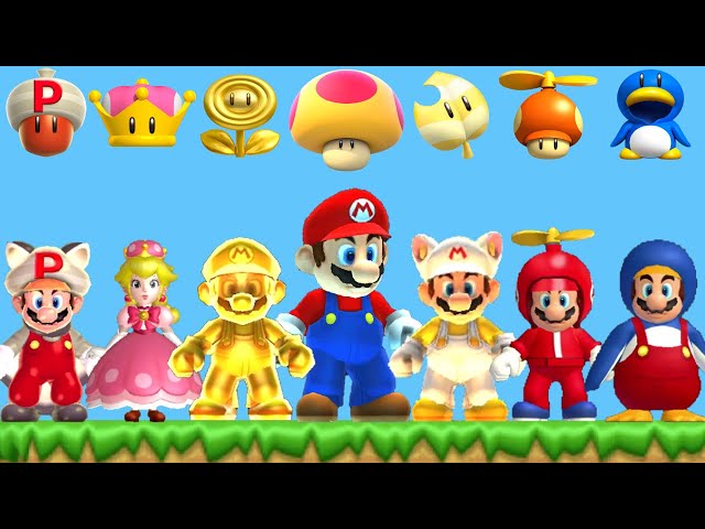 New Super Mario Bros Series - All Power-Ups
