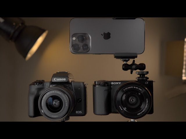 Canon M50 vs Sony ZV-E10 vs iPhone 13 Pro - For Beginners