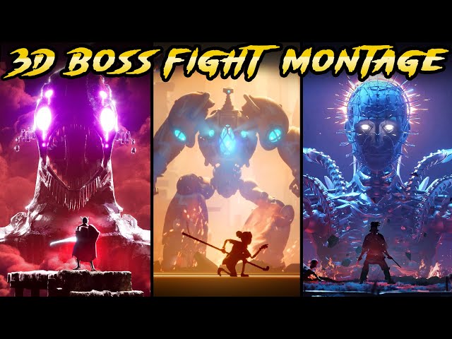 Top 100 Boss Fight 3D Montage (ft. Disasterpeace)