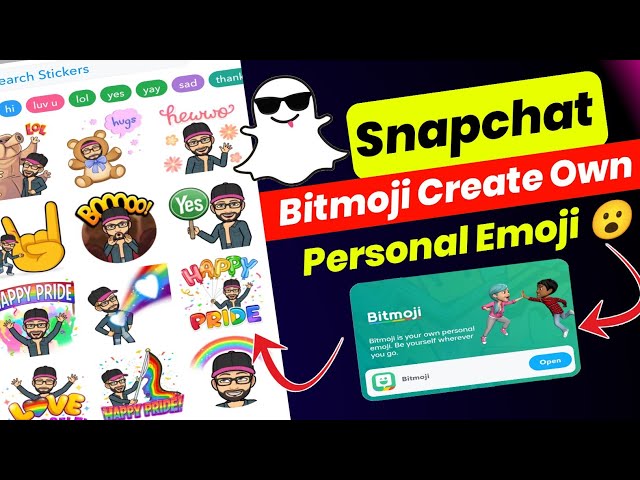 BitMoji Sticker Created on Snapchat App | Snapchat New Update