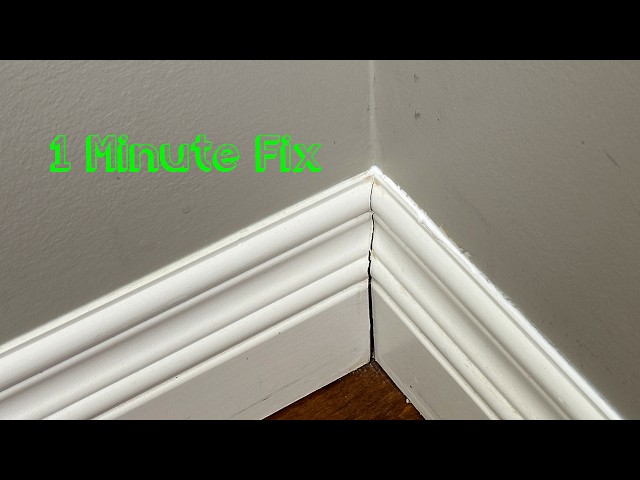 How To Permanently Fix Baseboards Cracks!
