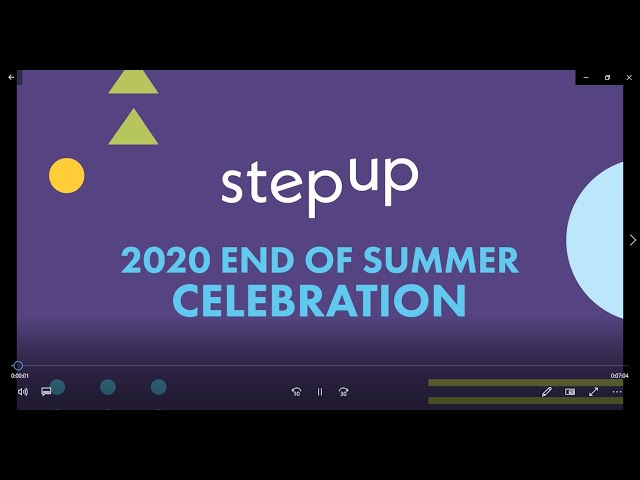 Step Up 2020 Celebration Video