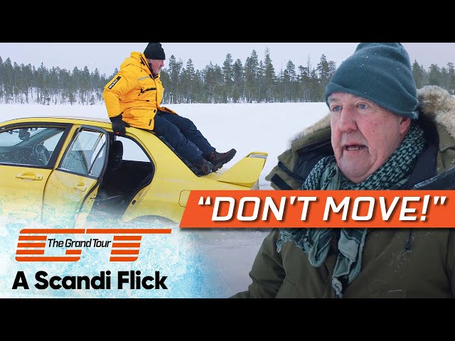 James May's Beloved Evo Crashes Through a Frozen Lake | The Grand Tour: A Scandi Flick