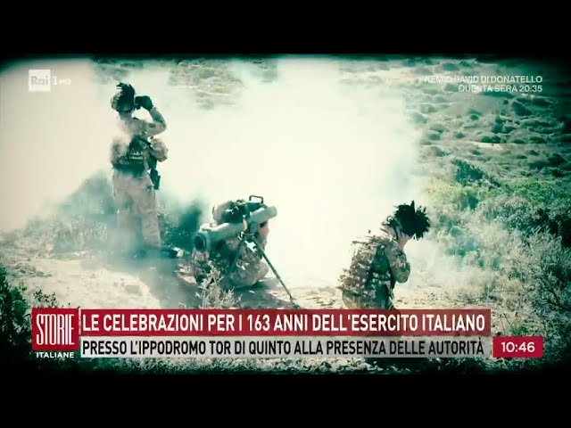 Le celebrazioni per i 163 anni dell'esercito italiano  - Storie italiane 03/05/2024