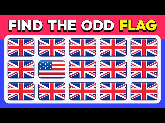 Find the ODD One Out - Country Edition 🇮🇳🇺🇸🌍 | Ultimate Flag Quiz