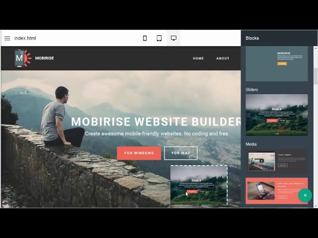 How to set top and bottom paddings in website's blocks - Mobirise Bootstrap Builder v2.10