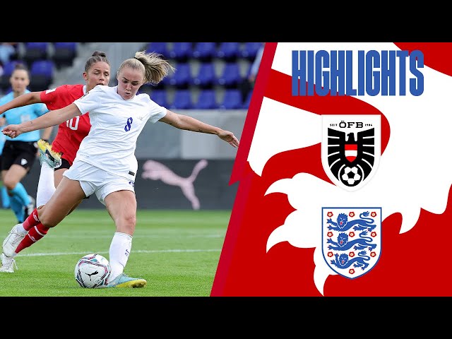 Austria 0-2 England | Lionesses Secure Women's World Cup Qualification! | Highlights