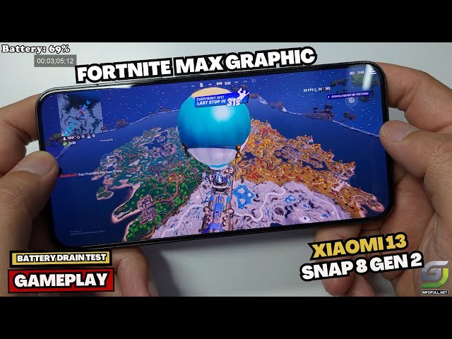 Xiaomi 13 Fortnite Gameplay Max Graphics