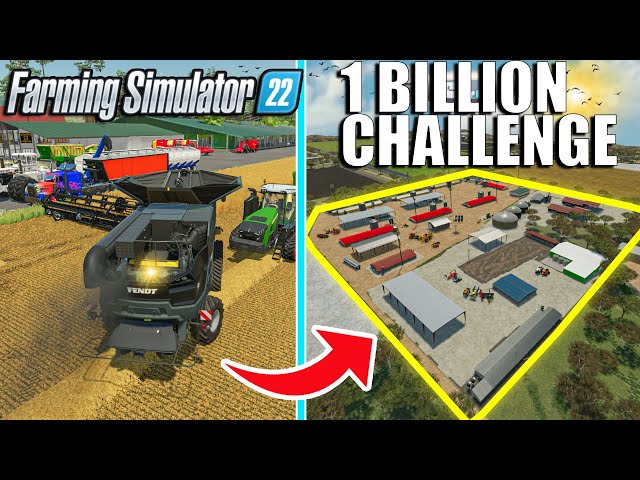 7 DAYS of FARMING Until I Become a BILLIONAIRE in Farming Simulator... | 1 BILLION CHALLENGE