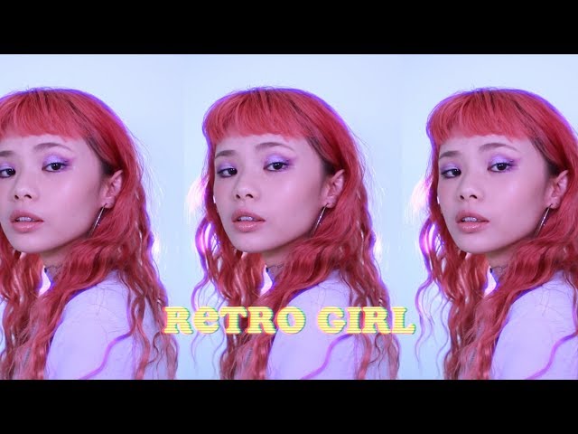 RETRO GIRL 💙 early 2000’s inspired makeup & hair tutorial