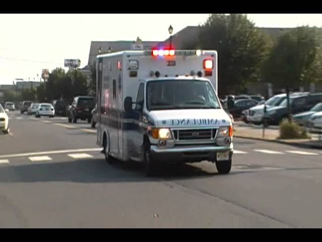 Tri Boro EMS First Aid Squad Ambulance 406 Responding Code 3 With Powercall 8-31-12