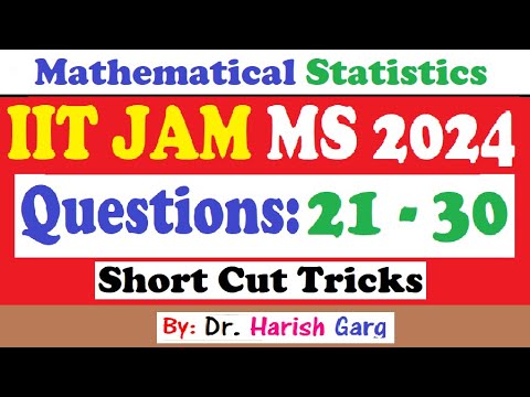 IIT JAM 2024 Mathematical Statistics