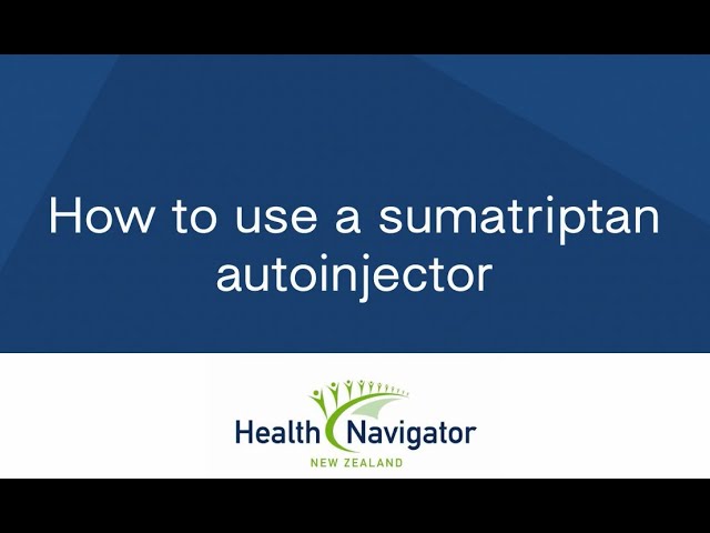 How to use a sumatriptan autoinjector