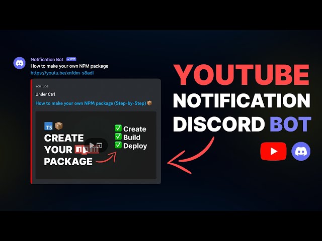 How to Make a YouTube Notification Bot | Discord.js v14 🔔