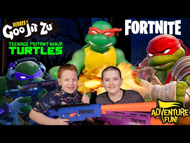 Teenage Mutant Ninja Turtles TMNT Heroes of Goo Jit Zu Fortnite Challenge Adventure Fun Toy Review!