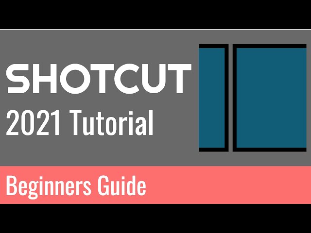 Shotcut Beginner Basics Tutorial - 2021