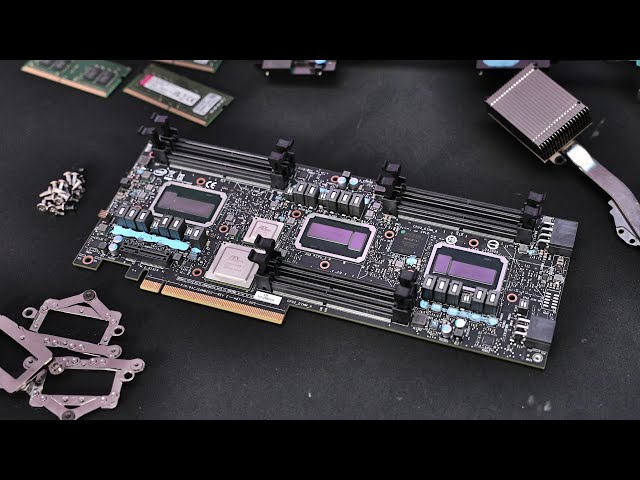 Is this an Intel "Graphics Card" with 3 CPUs?