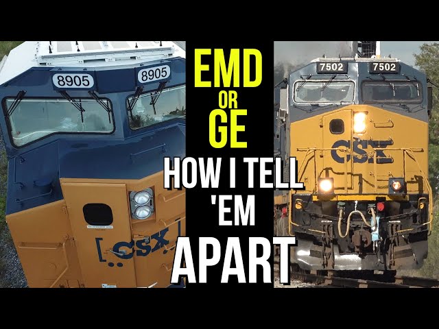 EMD OR GE  - HOW I TELL 'EM APART