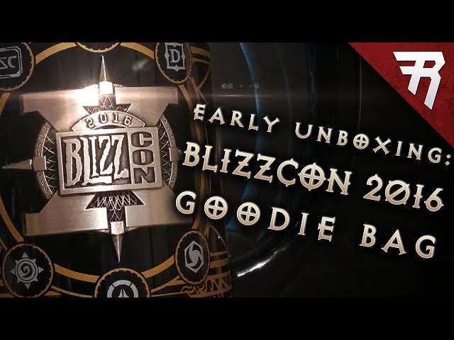 Blizzcon 2016 Goody Bag Unboxing! Overwatch, WoW, Hearthstone, Diablo, Heroes, & StarCraft loot