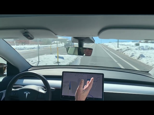 Tesla model y Full self driving test drive auto pilot review