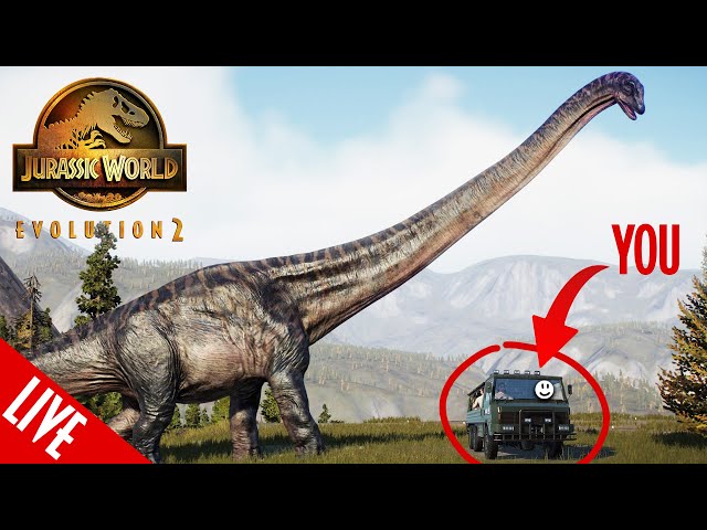 MEGA DINOSAUR TOUR LIVE: one tour through an entire park in Jurassic World Evolution 2