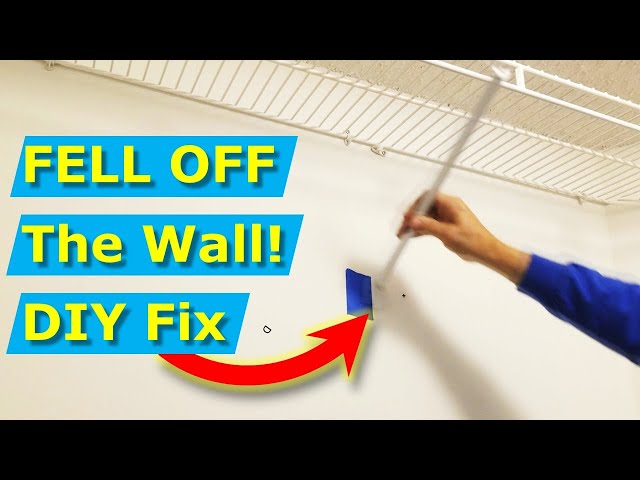 DIY How to Repair Closet Wire Shelves Falling Off Walls