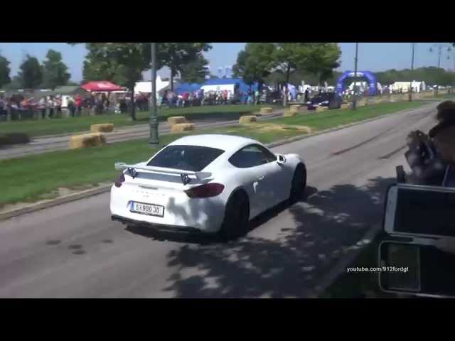 Porsche Cayman GT4 BURNOUT & Hard Accelerations!