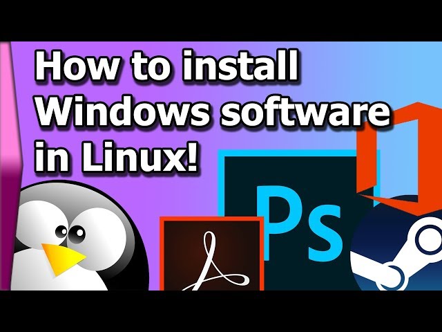 How to install Windows software in Linux!