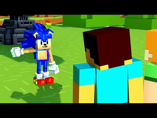 ALEX AND STEVE MEET SONIC? Minecraft Animation Movie - Alex and Steve Life