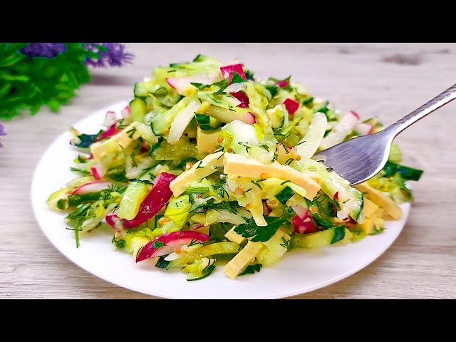 This cucumber salad burns belly fat! My mother lost 25 kg in a month.