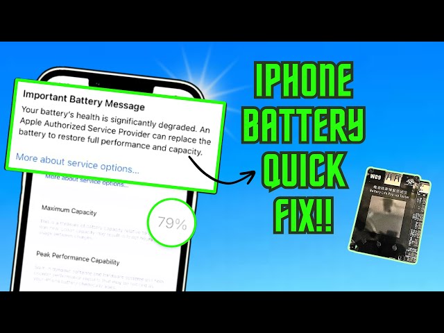Quickly Increase iPhone 11 Pro/Max Battery Health and Replace Battery | OSS Team W09 Pro