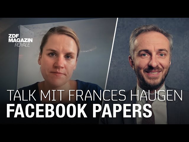 Facebook whistleblower Frances Haugen talks about the Facebook Papers | ZDF Magazin Royale
