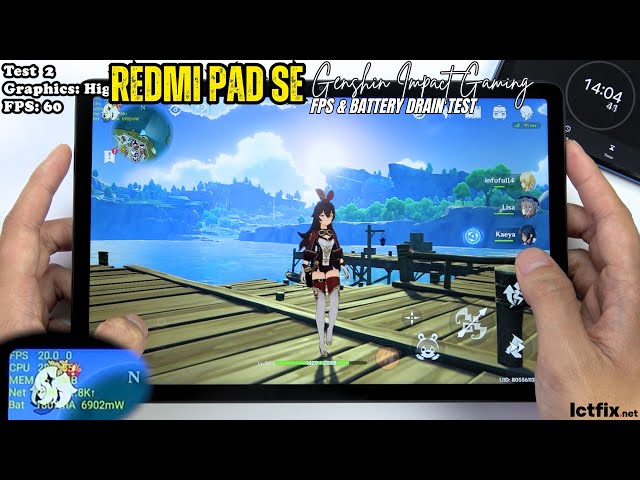 Xiaomi Redmi Pad SE Genshin Impact Gaming test | Snapdragon 680, 90Hz Display